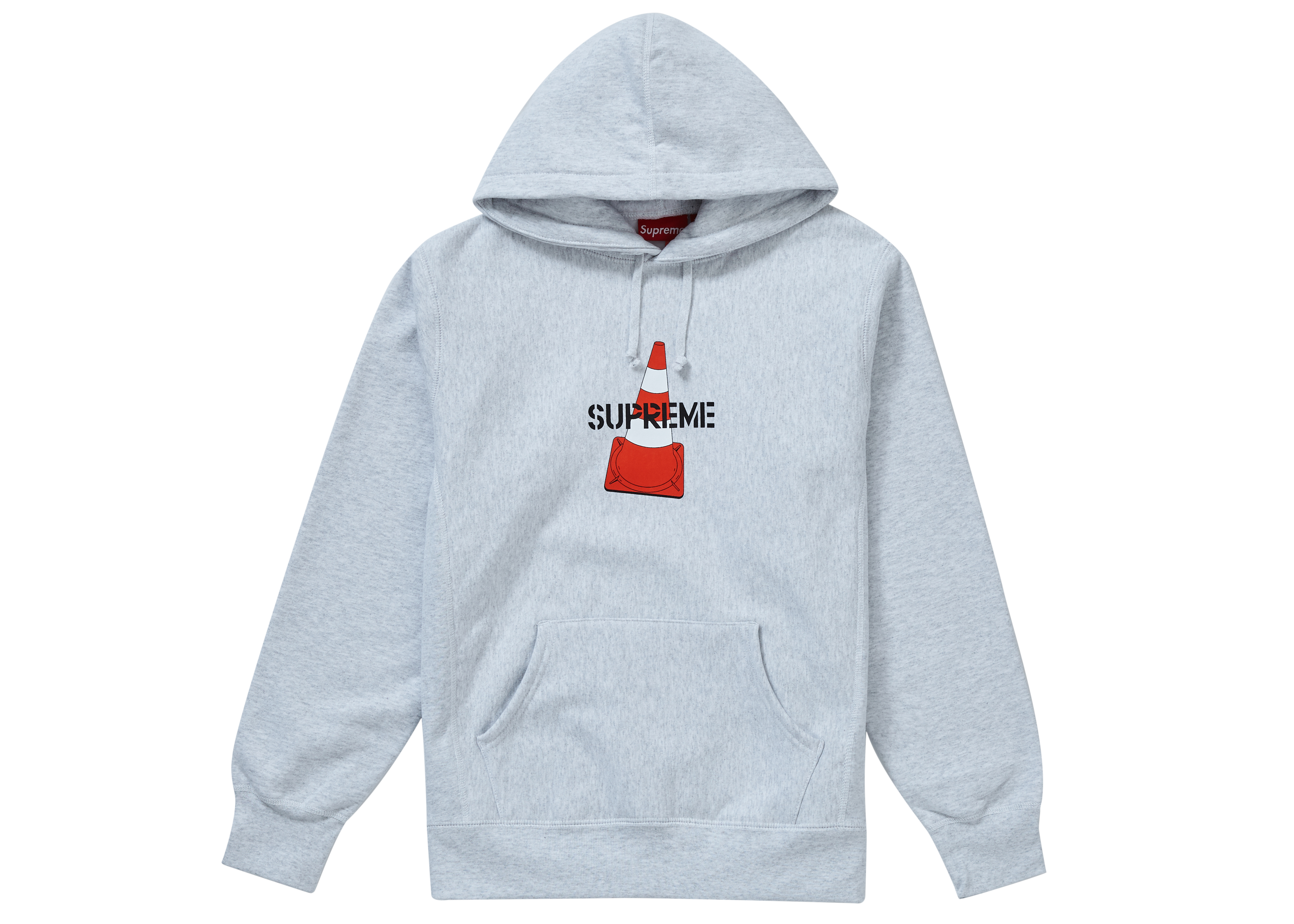 Supreme Cone Hooded Sweatshirt Ash Grey