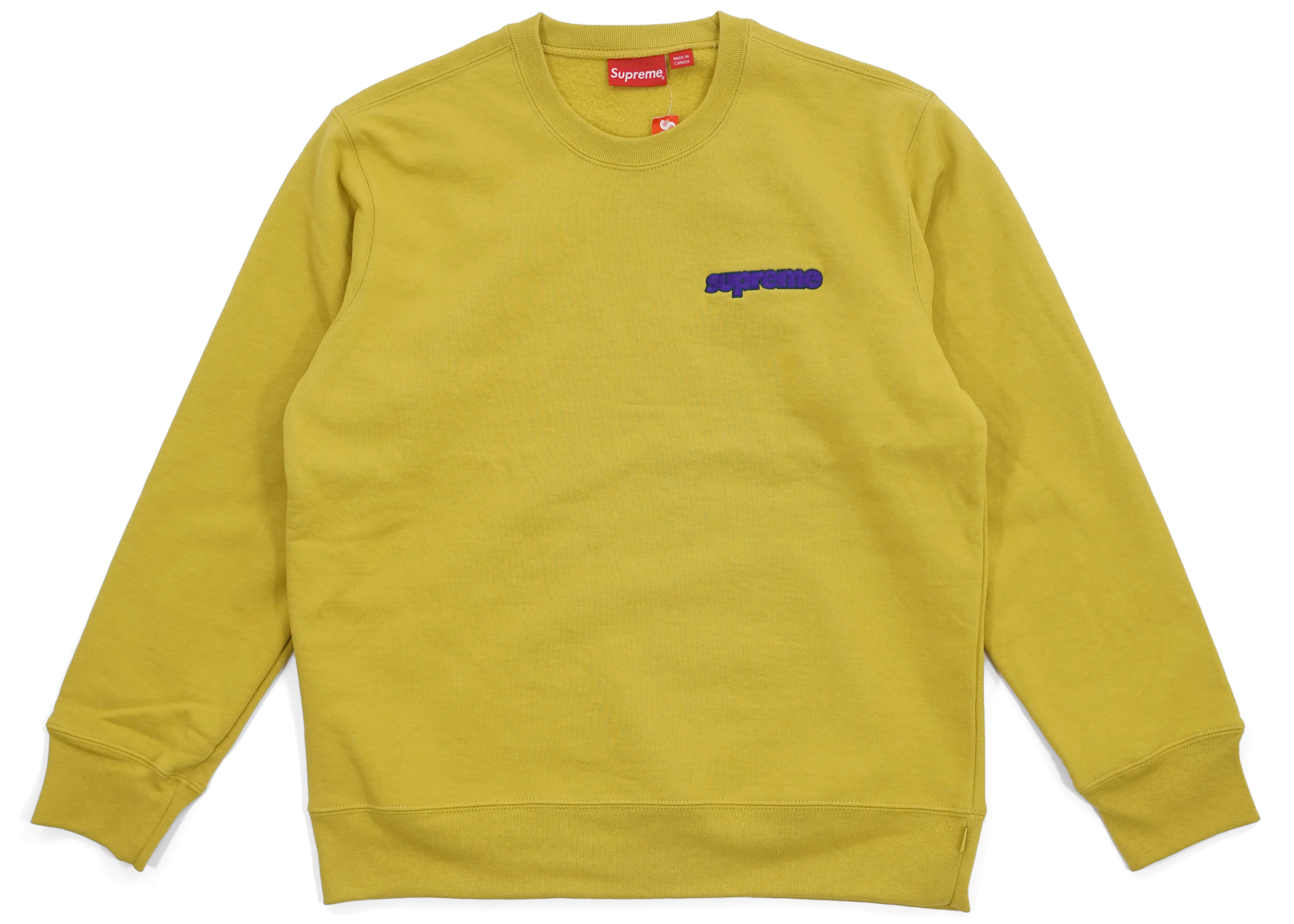 Supreme Connect Crewneck Sweatshirt Mustard