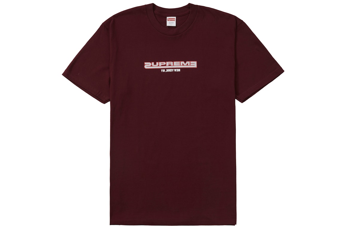 Pre-owned Supreme Connected Tee Burgundy