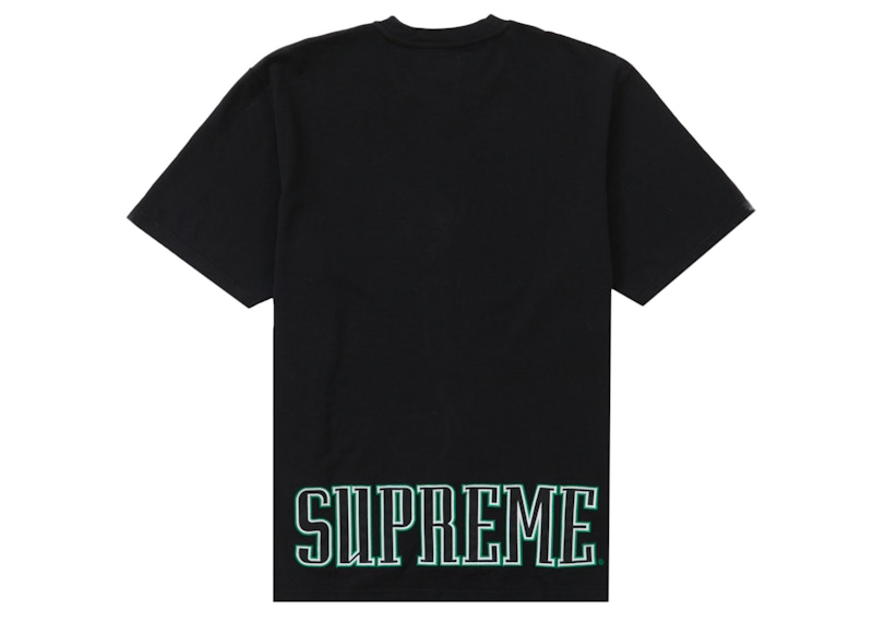 Supreme Contrast Appliqué S/S Top Black Men's - FW22 - US