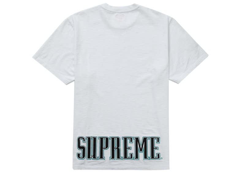 Supreme Contrast Appliqué S/S Top White Men's - FW22 - US