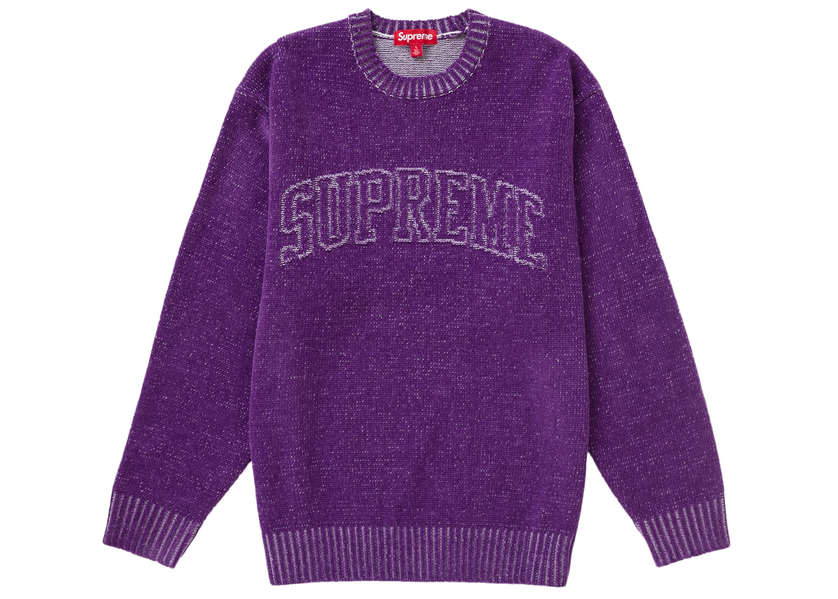 Supreme Contrast Arc Sweater Purple