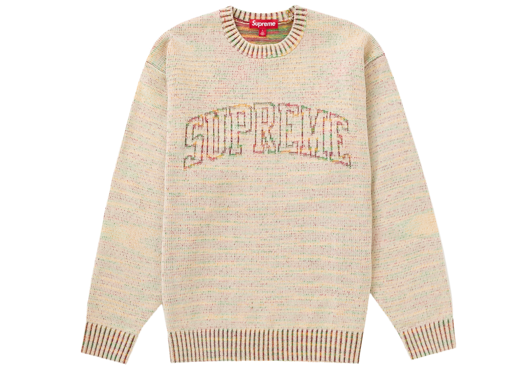 SupremeSupreme Contrast Arc Sweater White Lサイズ