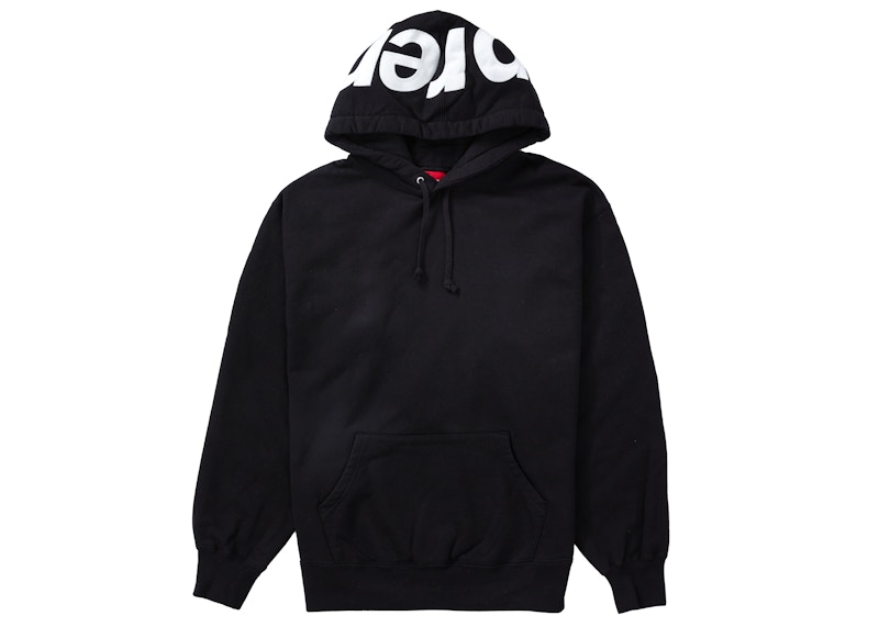 Supreme Contrast Hooded Sweatshirt Black