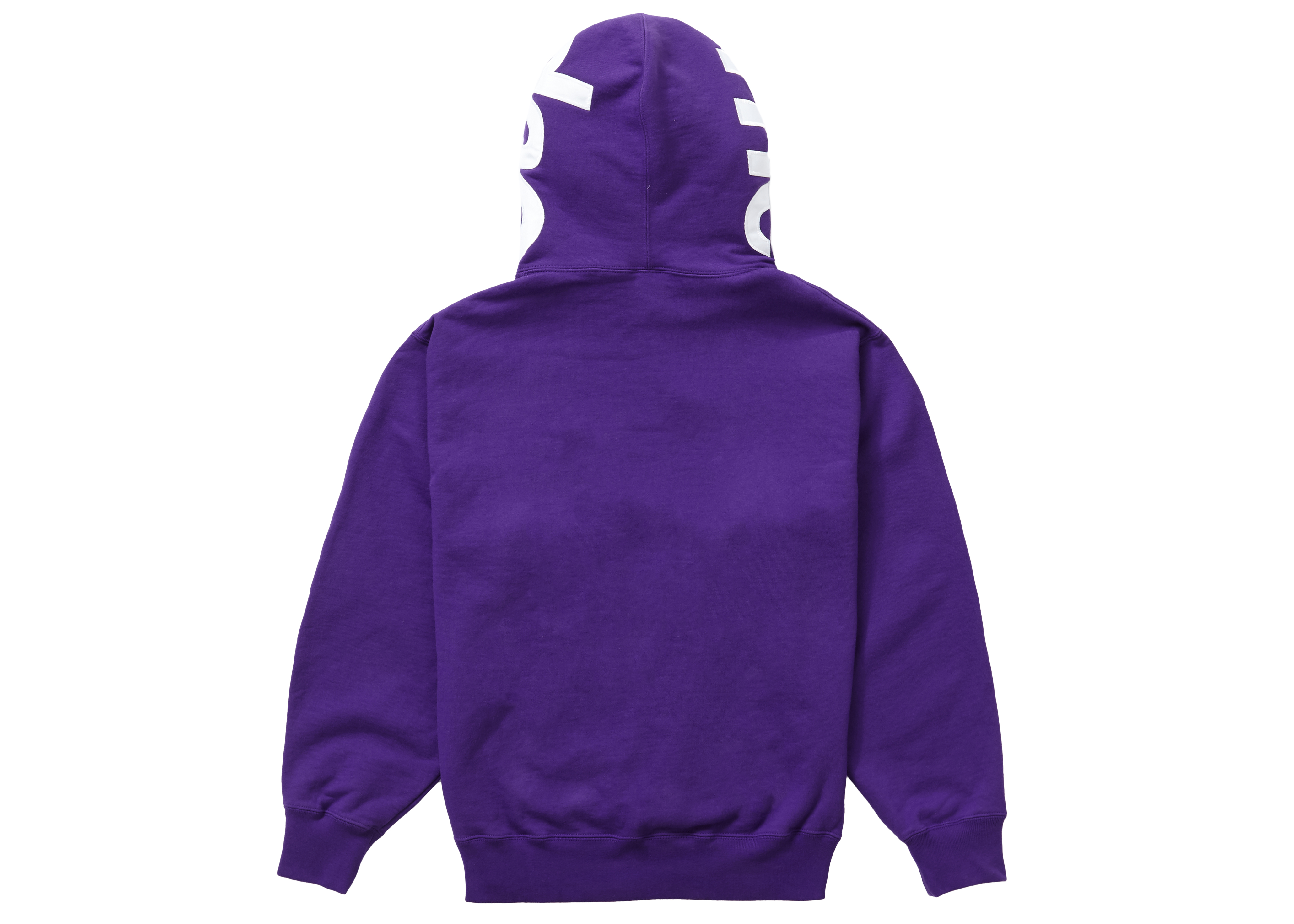Supreme Contrast Hooded Sweatshirt Purple