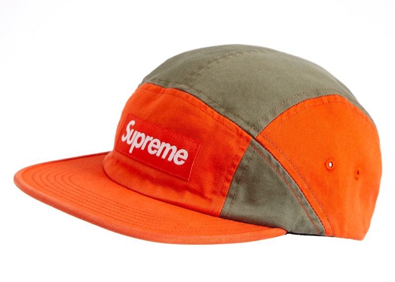 Supreme Contrast Panel Camp Cap Orange - FW18 - US