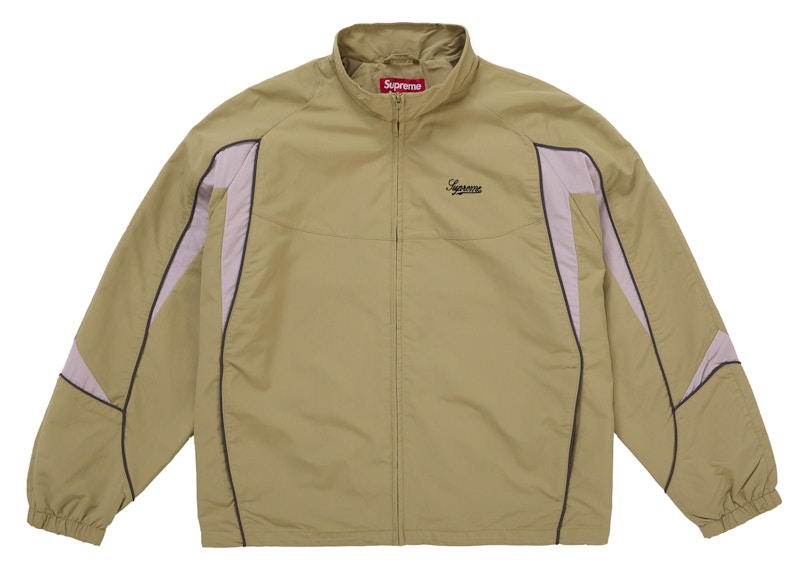 Supreme Contrast Piping Track Jacket Tan メンズ - FW25 - JP