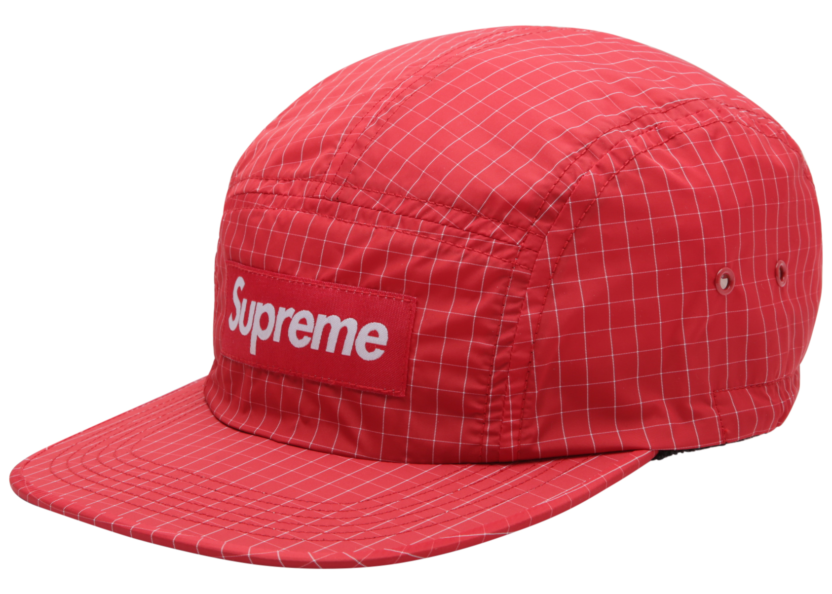Supreme Contrast Ripstop Camp Cap Red
