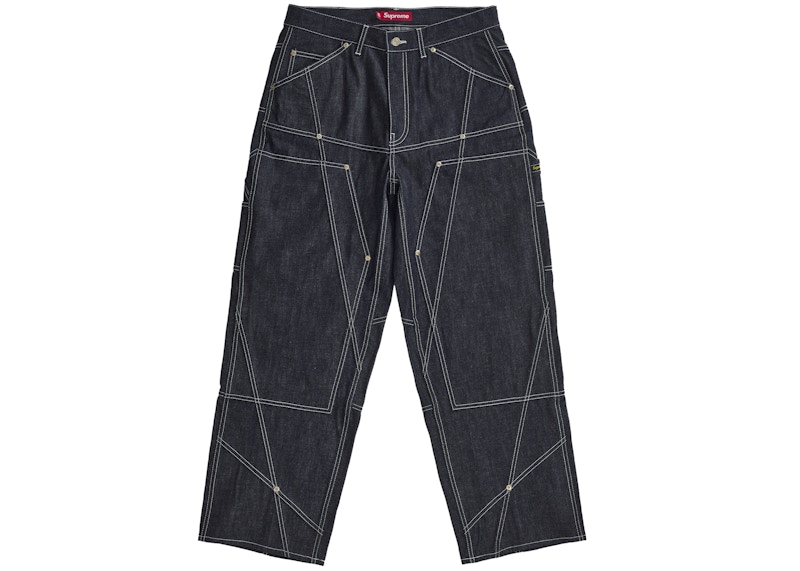 パンツ Contrast Stitch Double Knee Painter Jean Supreme Contrast Stitch Double Knee Painter Jean Rigid Indigo