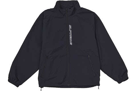 Supreme Contrast Zip Track Jacket Black Men's SS25 US