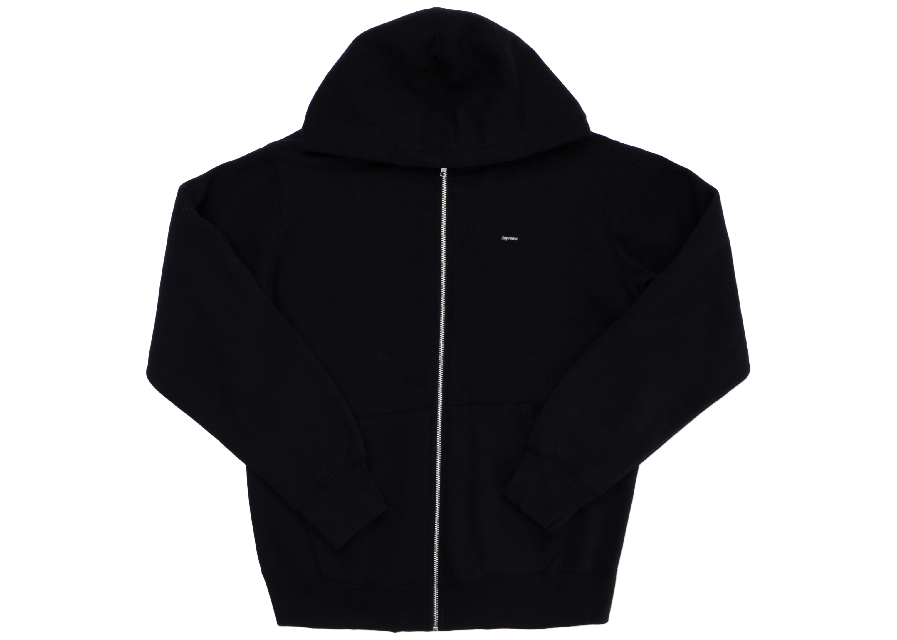 Supreme Contrast Zip Up Hooded Sweatshirt Black - SS18 Men's - US