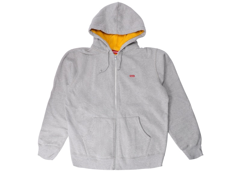 Supreme Contrast Zip Up Hooded パーカー グレーL-