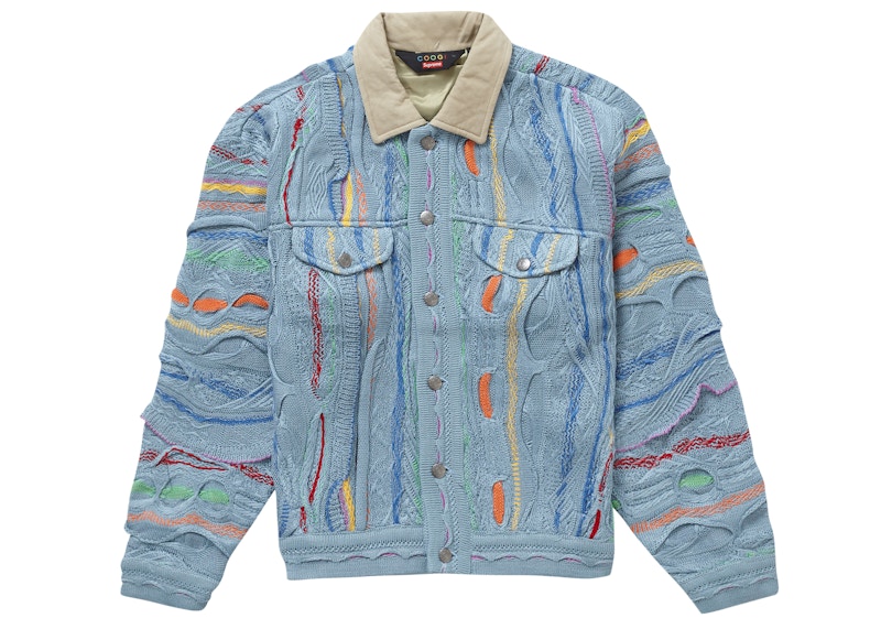 Supreme Coogi Trucker Jacket Blue Men's - SS23 - US