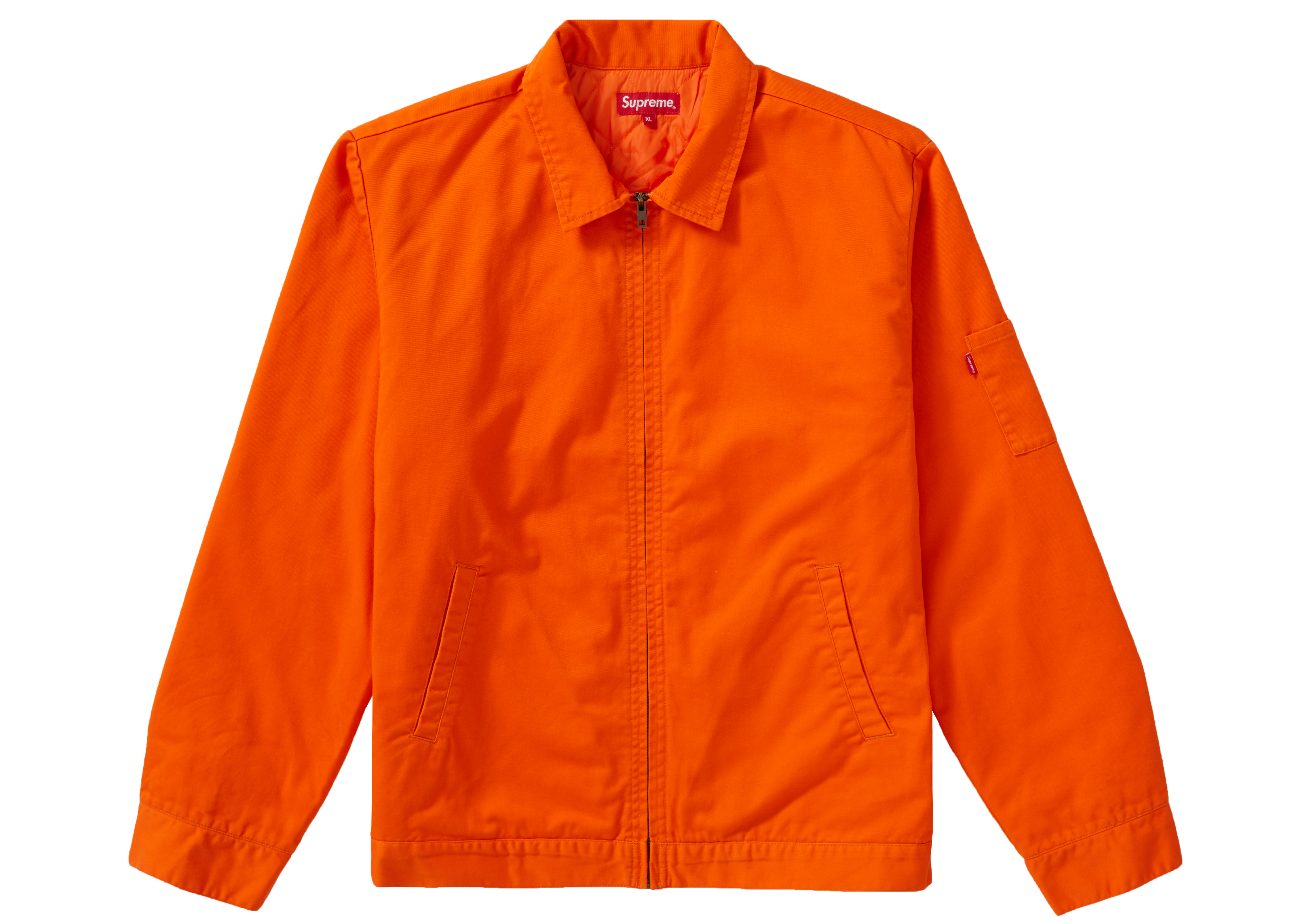 Supreme Cop Car Embroidered Jacket Orange Men's - FW19 - US