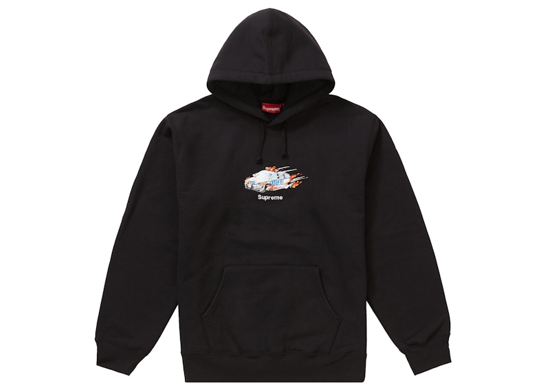 Supreme Cop Car Hooded Sweatshirt Black