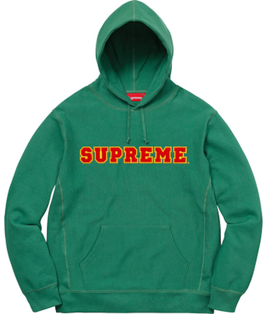Sweatshirt Supreme Green size M International in Cotton - 35273413