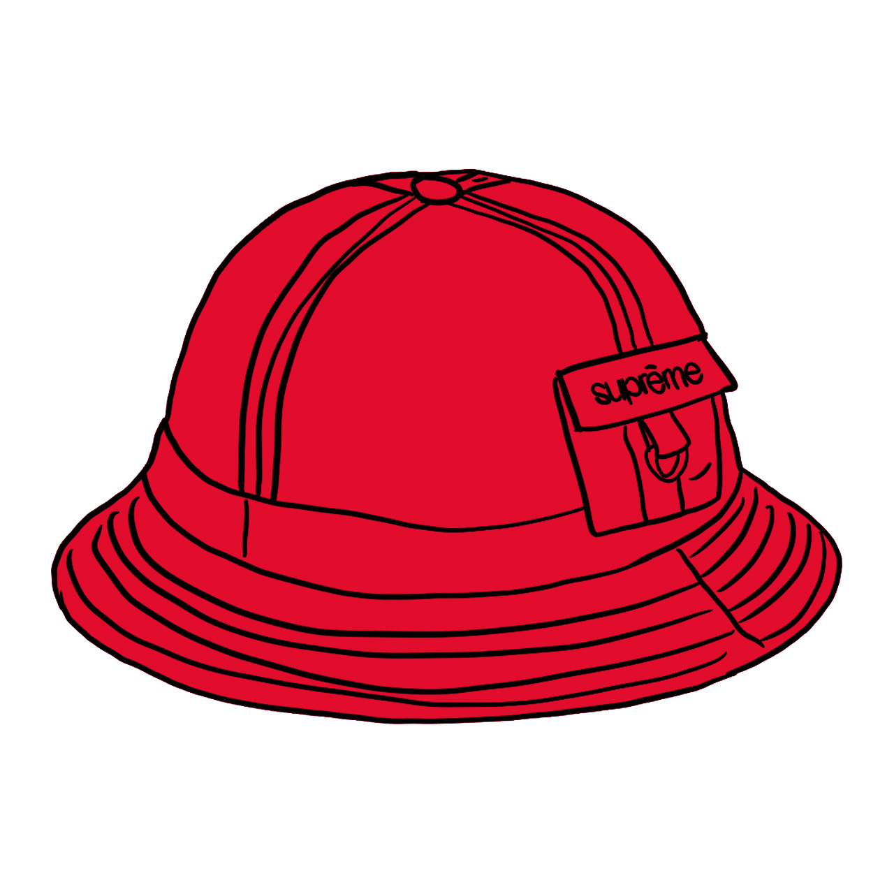 Supreme Cordura Pocket Bell Hat Red