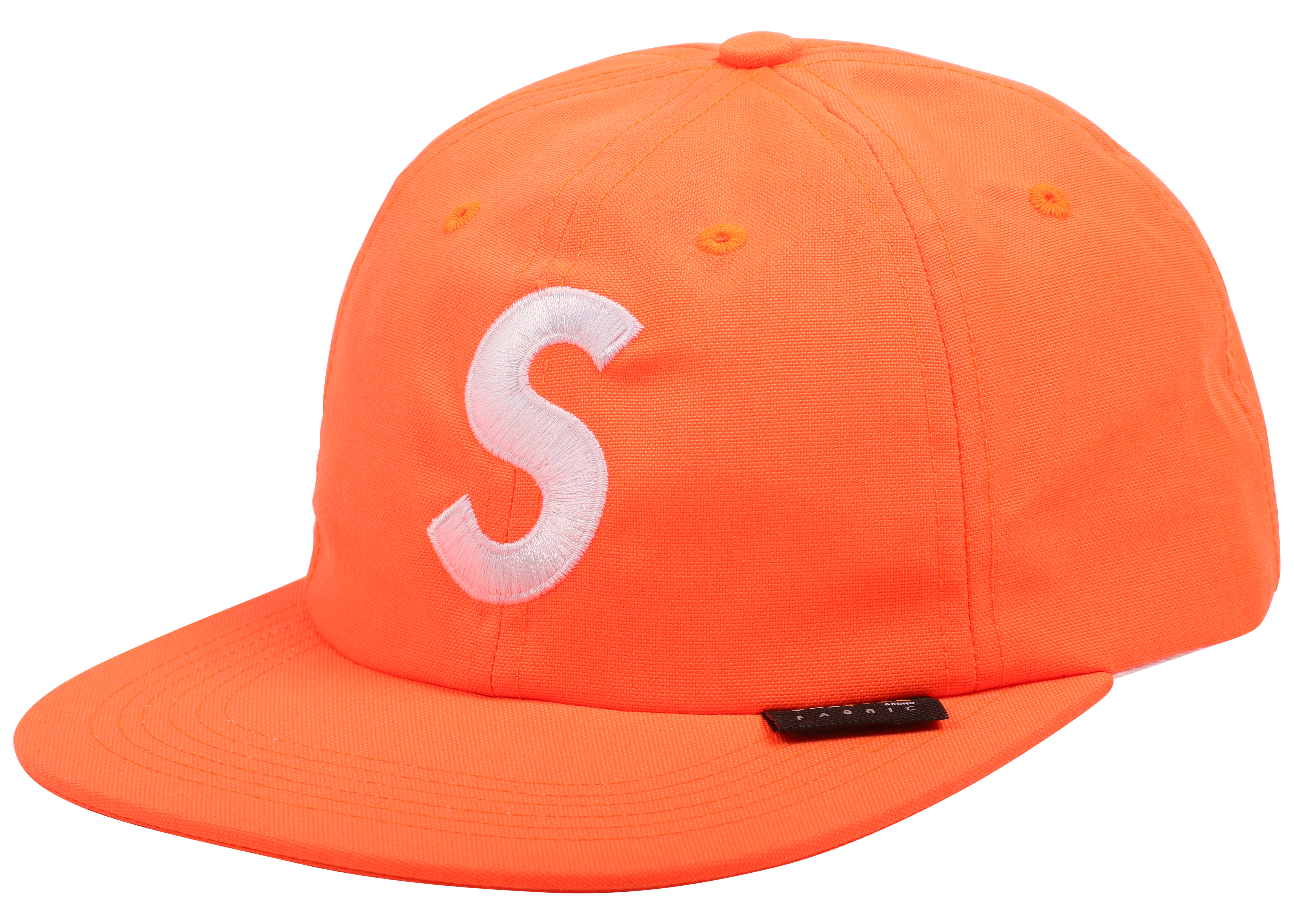 Supreme Cordura S Logo 6-Panel Neon Orange