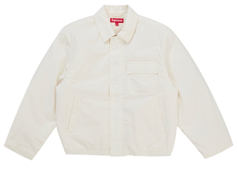 Supreme Cordura Twill Utility Jacket White Men's - SS26 - US