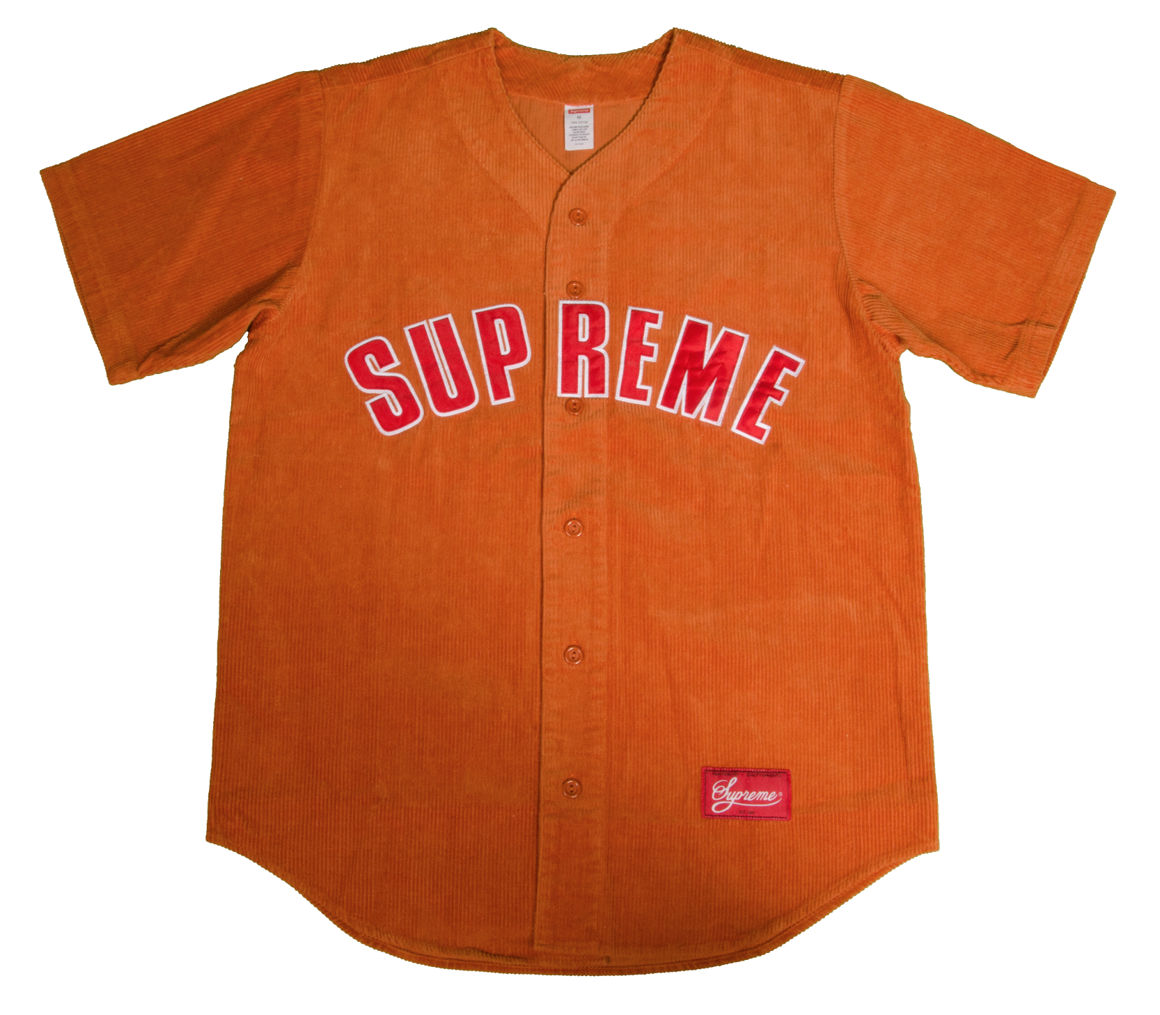 supreme baseball jersey orange ベースボール
