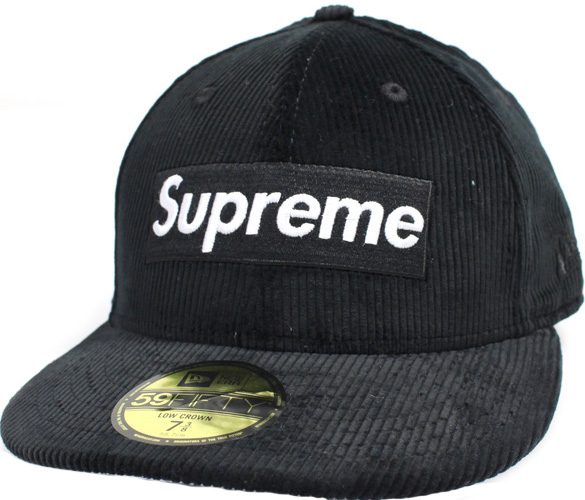 Supreme Corduroy Box Logo Hat Black - FW15 - US