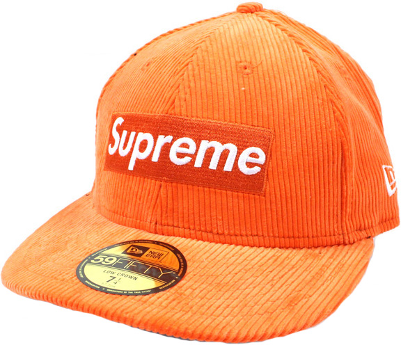 Supreme Corduroy Box Logo Hat Orange - FW15 - US