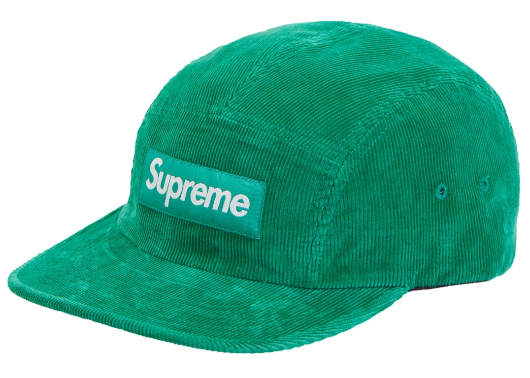Pre-owned Supreme Corduroy Camp Cap (fw23) Green