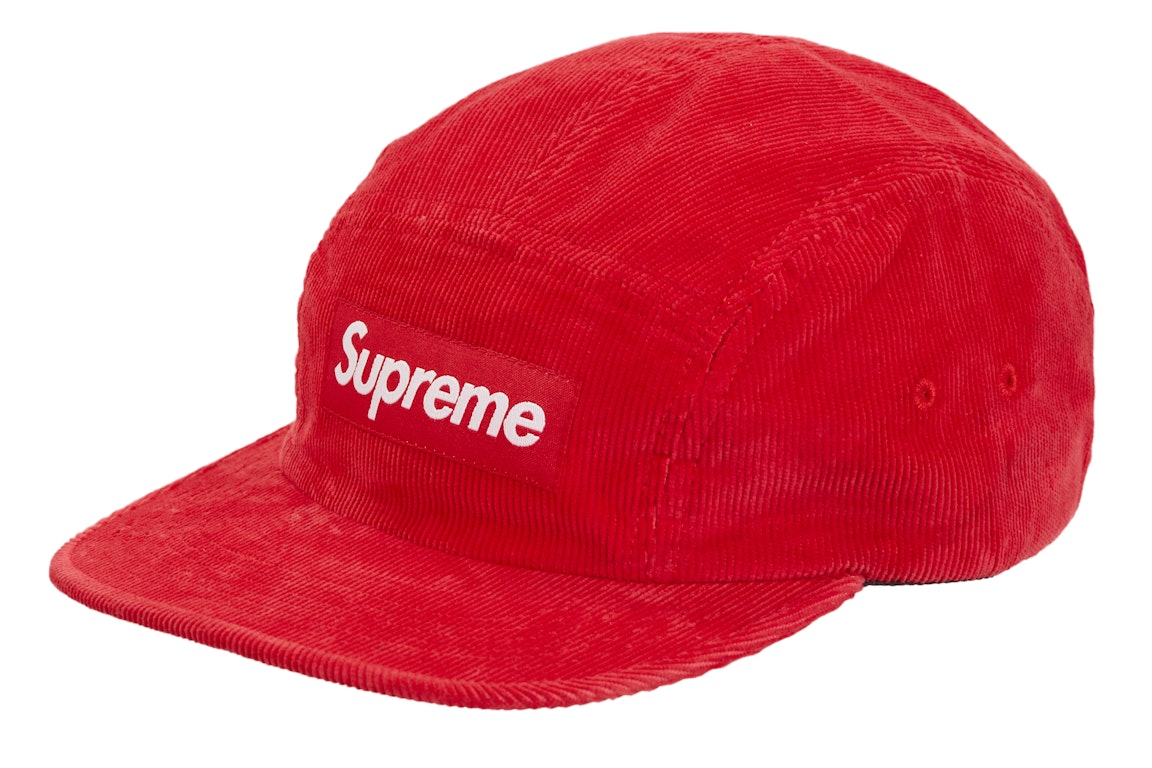 Pre-owned Supreme Corduroy Camp Cap (fw23) Red