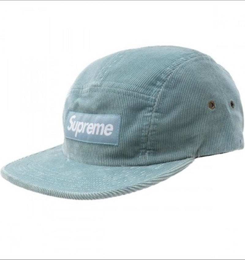 light blue supreme hat