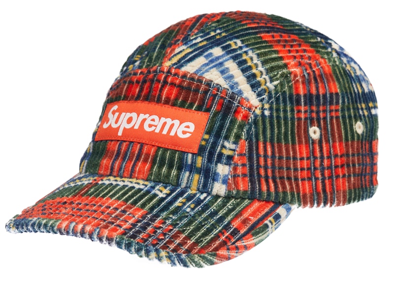 Supreme Corduroy Camp Cap Cap (SS22) Plaid - SS22 - US