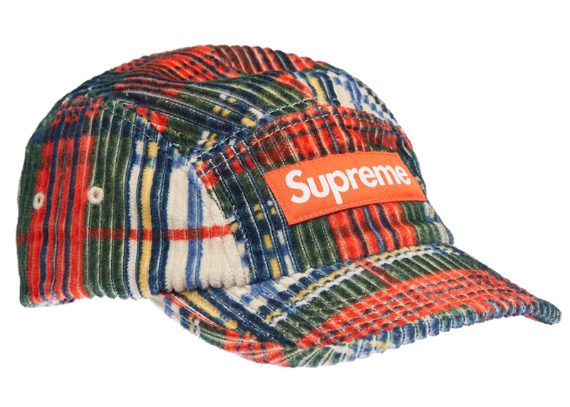 Supreme Corduroy Camp Cap Cap (SS22) Plaid - SS22 - US