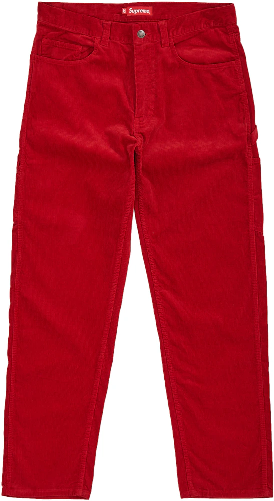 Supreme Corduroy Painter Pant Red Men's - FW18 - US