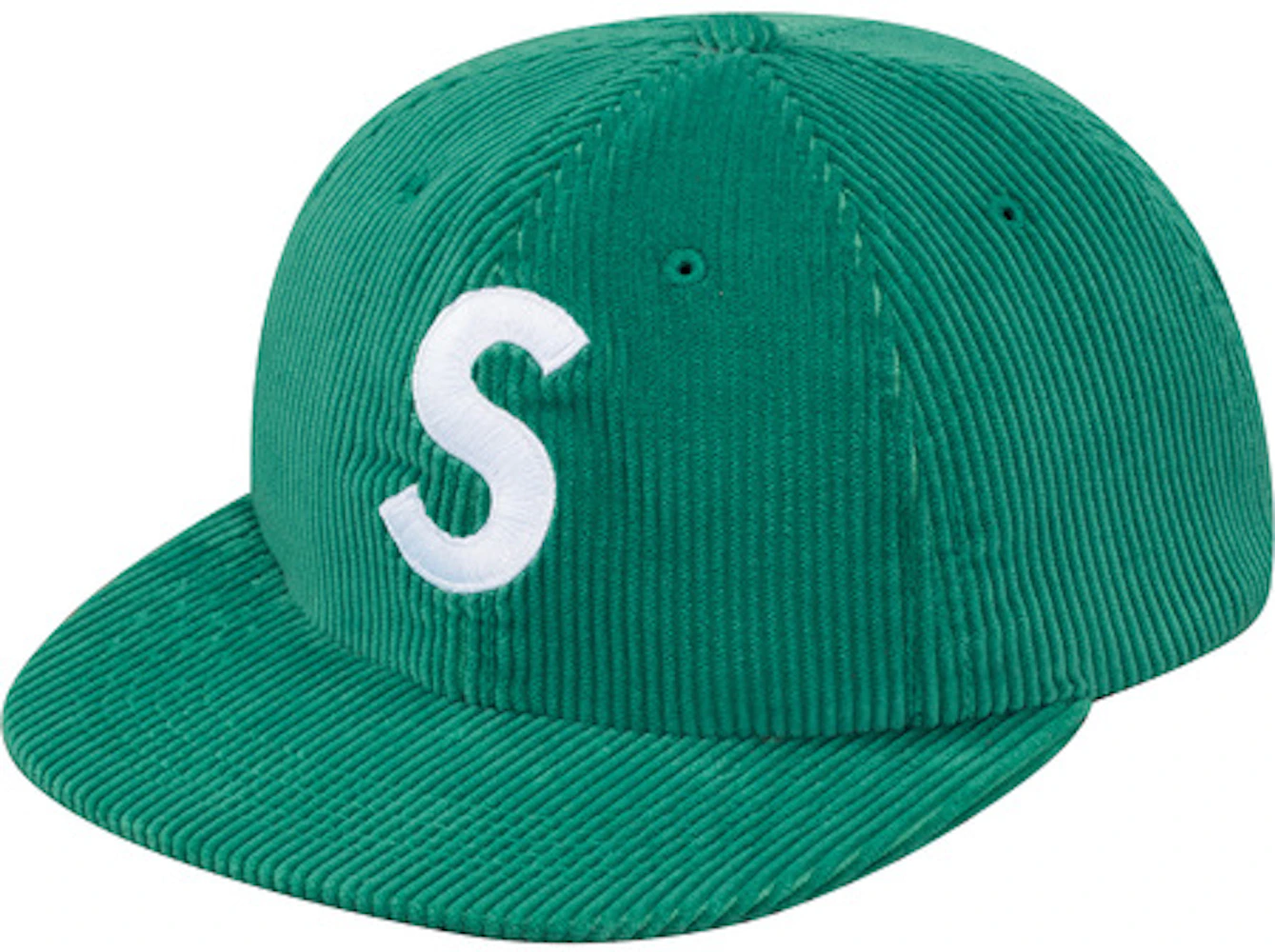 Supreme Corduroy S Logo 6 Panel Green - SS17 - US
