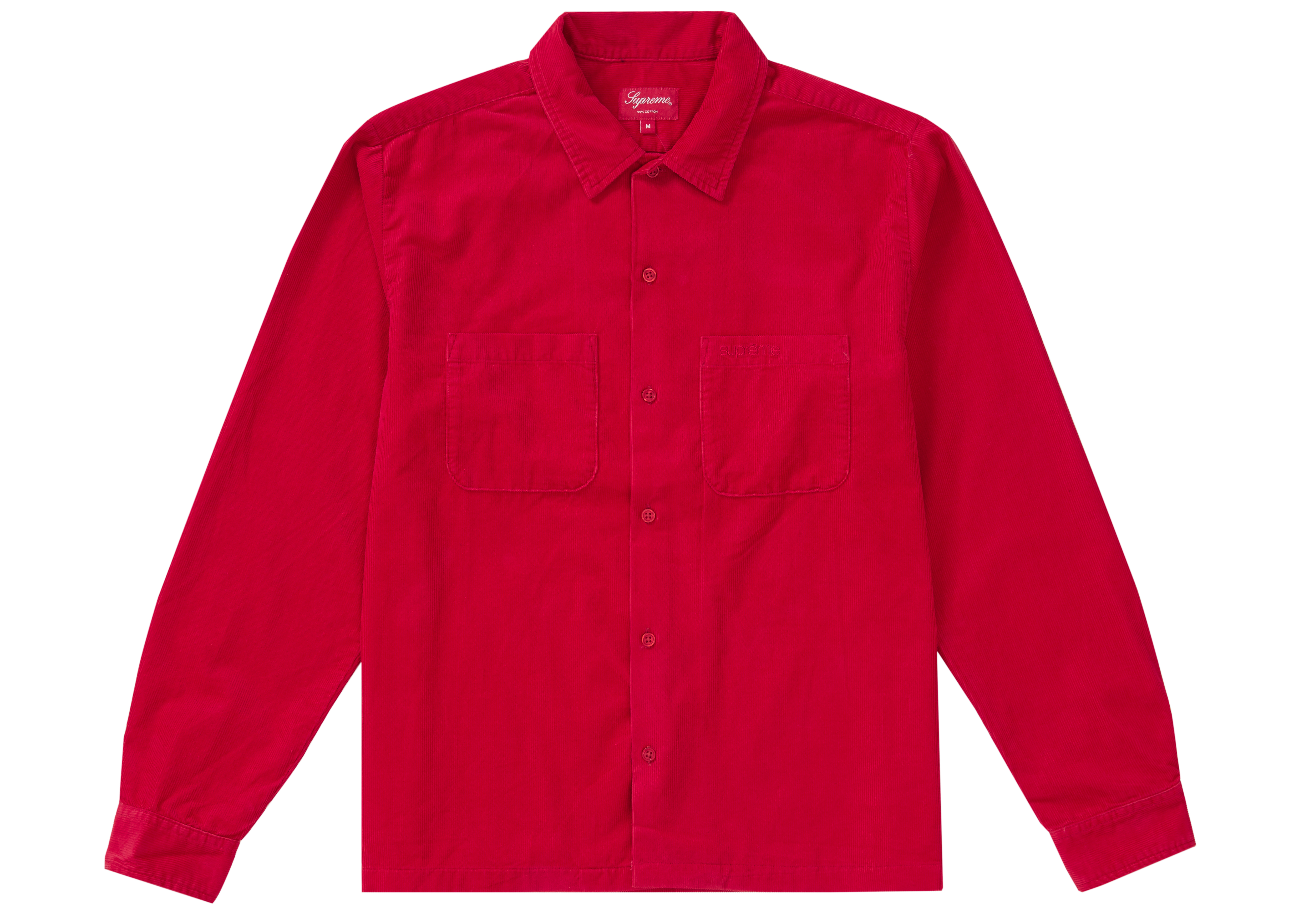 Supreme Corduroy Shirt (FW19) Red メンズ - FW19 - JP
