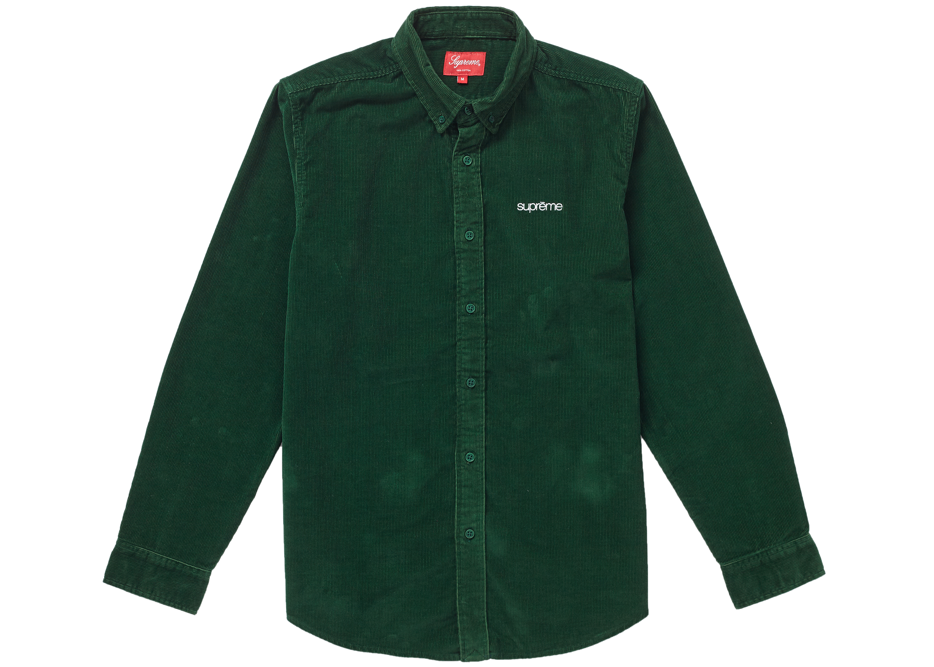 Supreme Corduroy Shirt Green - FW18 - US