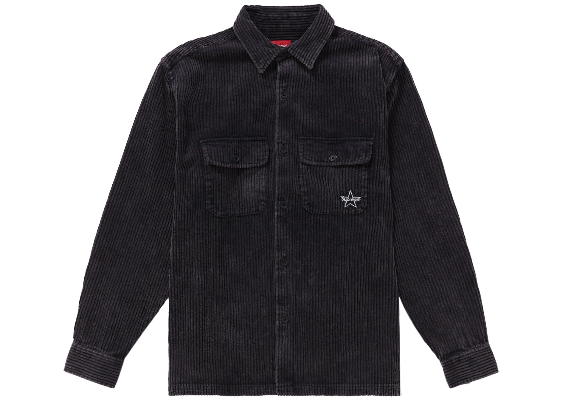 6,900円Supreme Corduroy Shirt Black