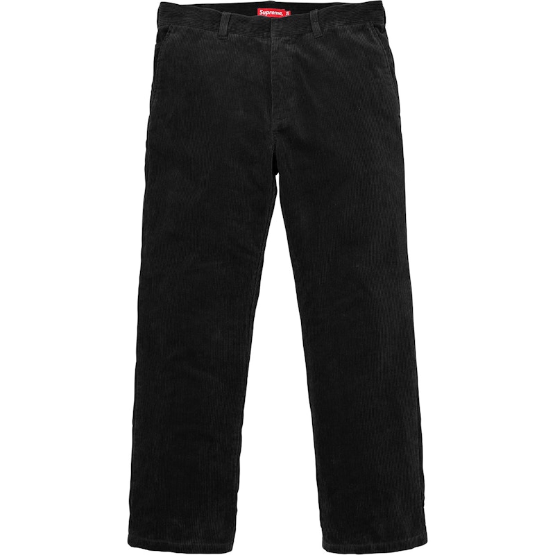 Supreme Corduroy Work Pant Black Men's - FW17 - US