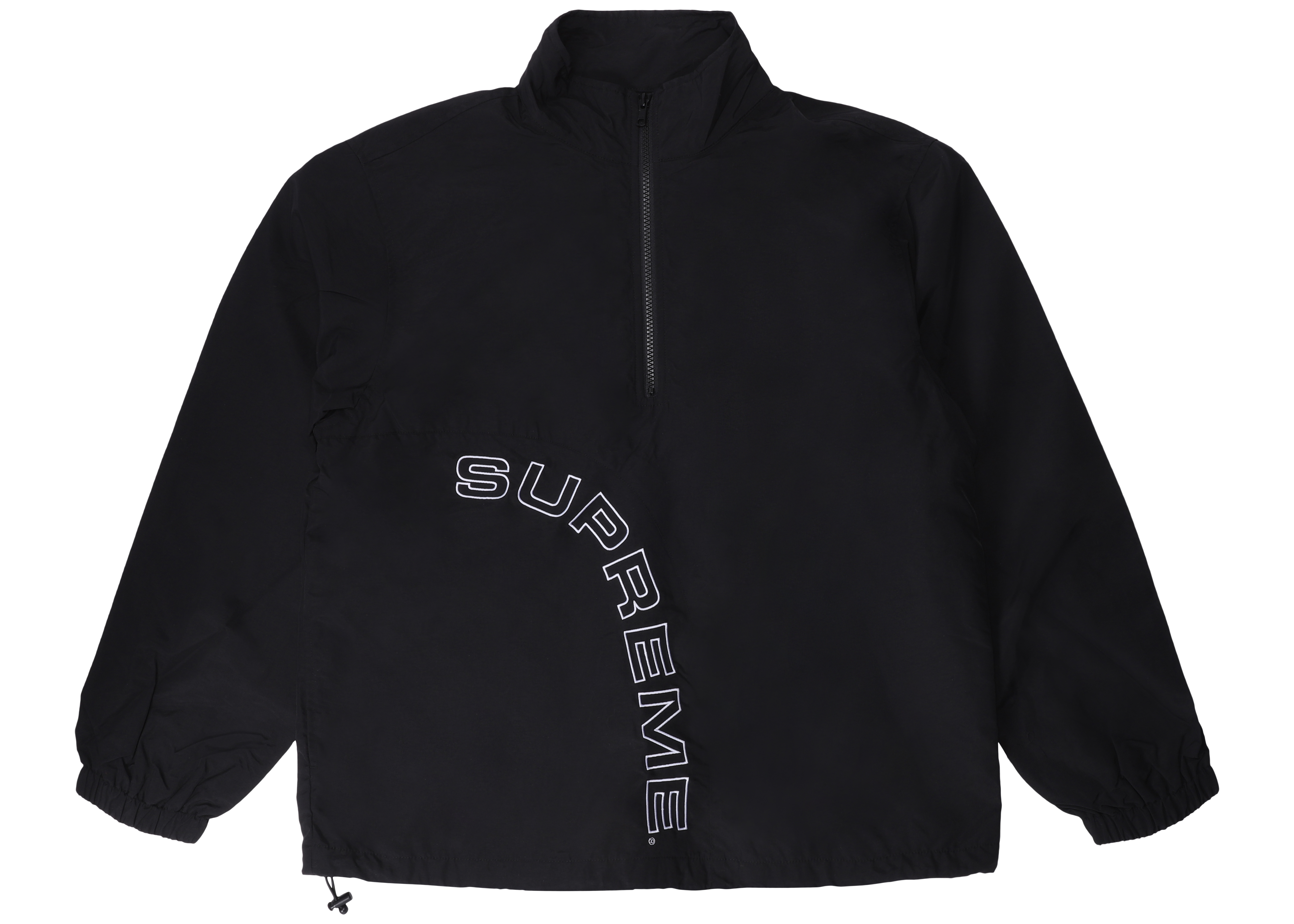 Supreme Corner Arc Half Zip Pullover Black Men's - SS18 - GB