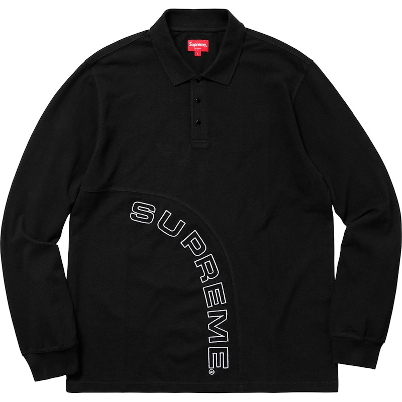 Supreme Arc Logo L/S Thermal Navy メンズ - FW17 - JP