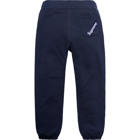 Supreme Corner Label Sweatpant Navy Men's - SS18 - US