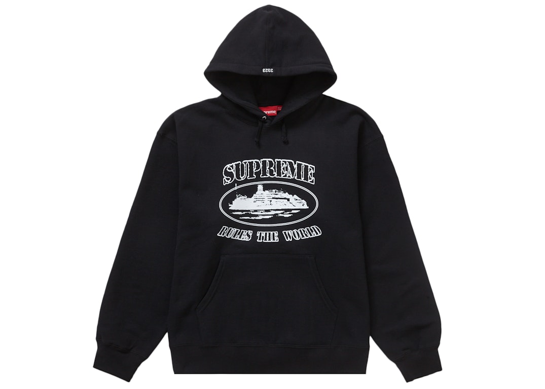 Pre-owned Supreme Corteiz Rules The World Hoodie Black
