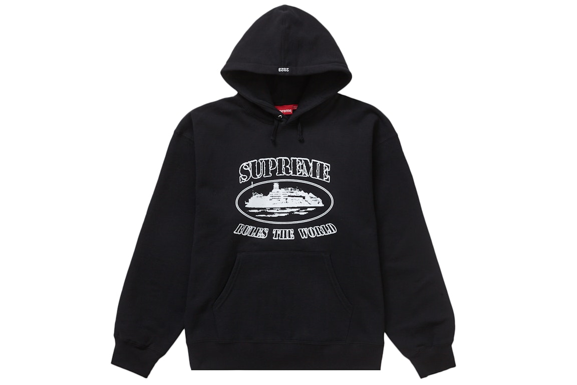 Pre-owned Supreme Corteiz Rules The World Hoodie Black