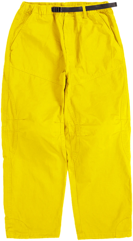 Supreme Trademark Jacquard Baggy Jean Washed Yellow