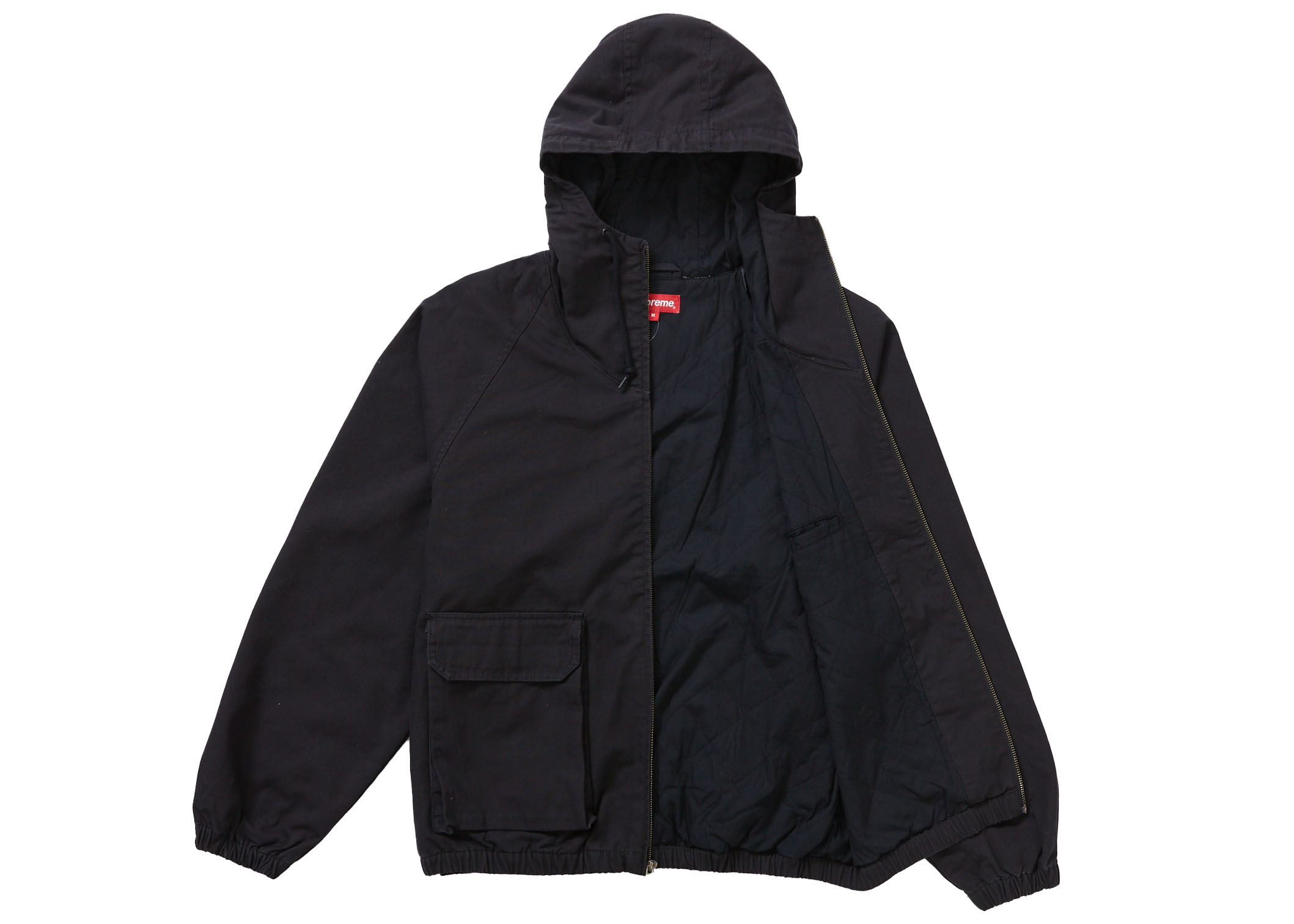 Supreme Cotton Hooded Jacket Black
