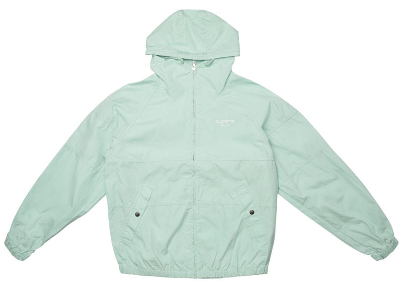 Supreme Cotton Hooded Raglan Jacket Sea Foam - SS18 Men's - US