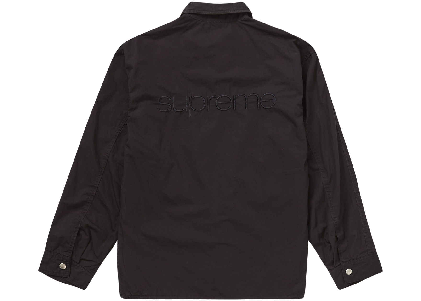 Supreme Cotton Utility Jacket Black Men's - FW22 - US