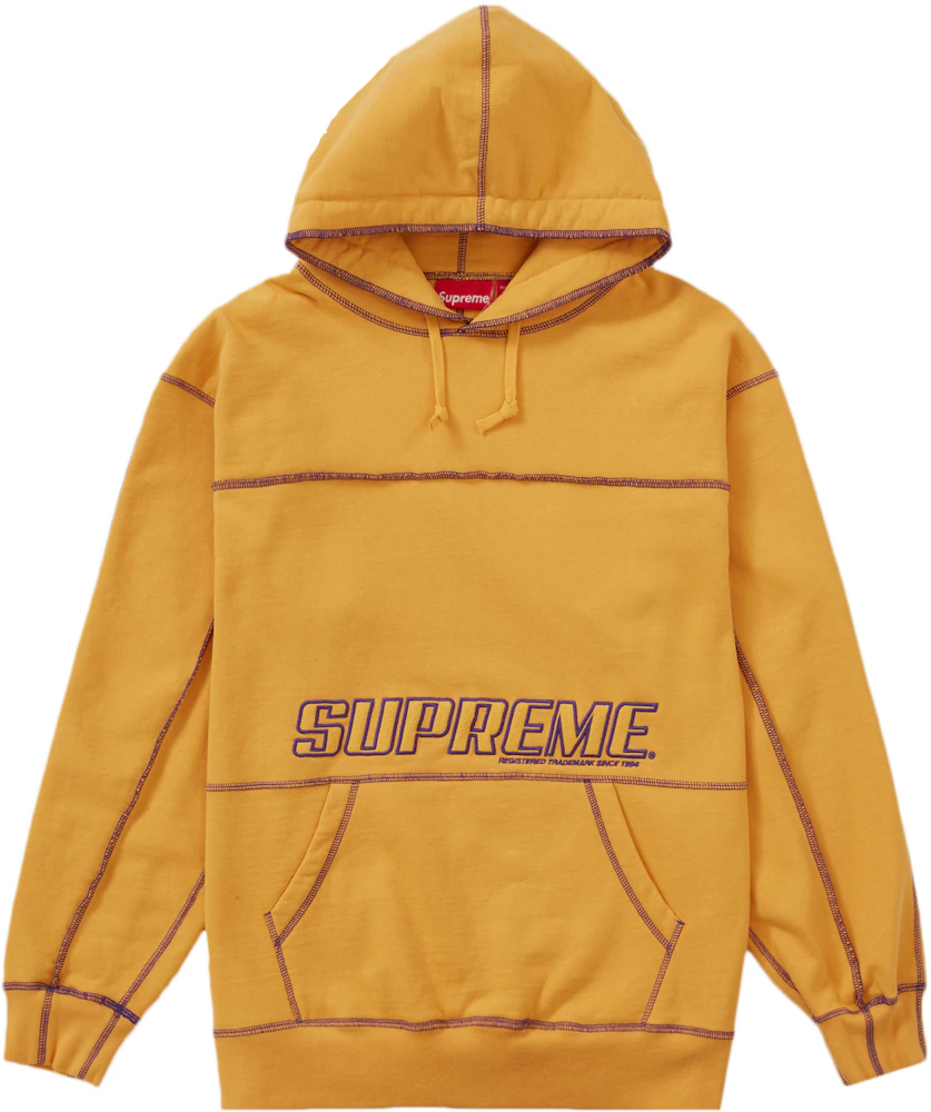 Supreme Coverstitch Hooded Sweatshirt Dusty Gold Men's - SS22 - US