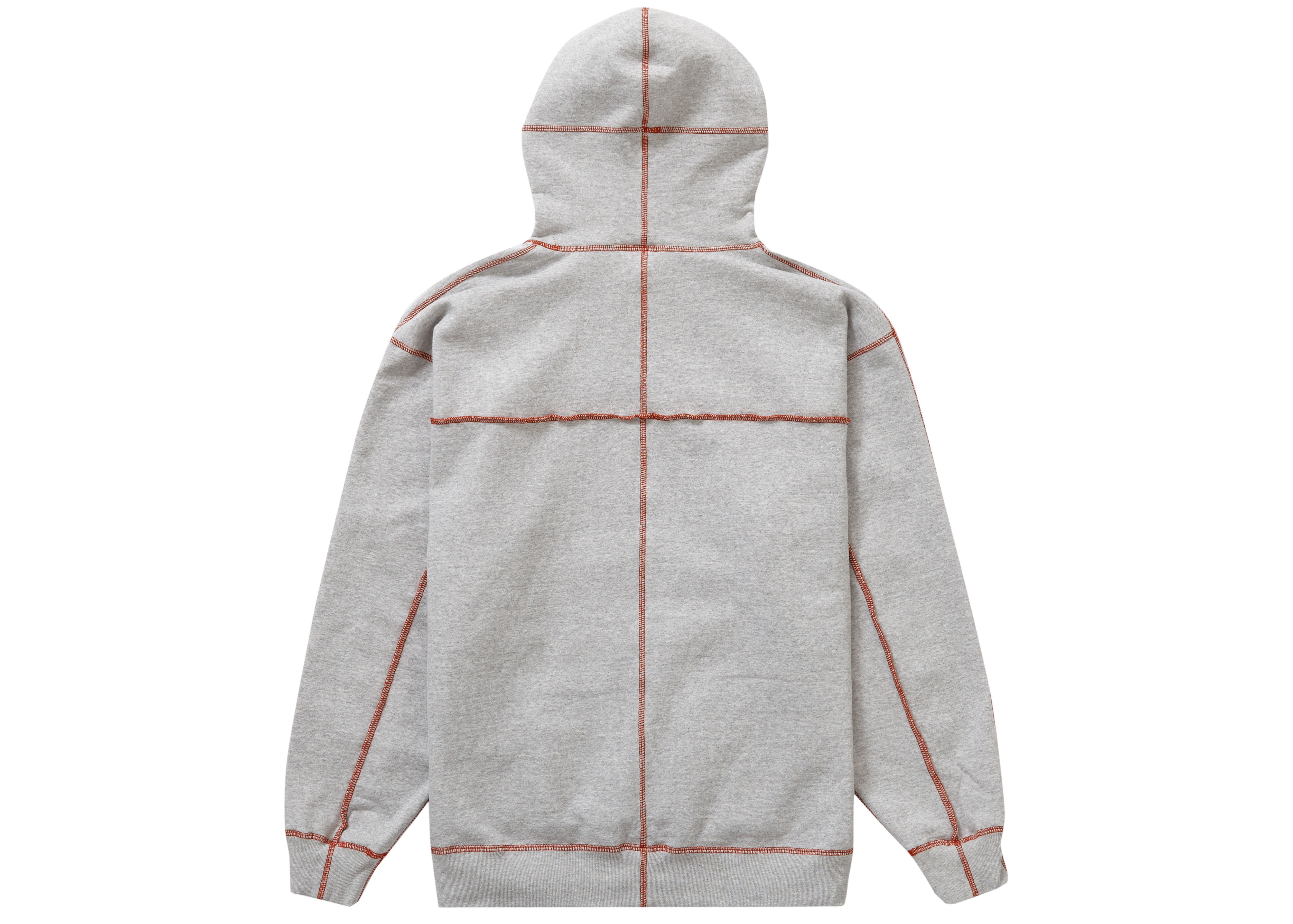 Supreme Coverstitch Hooded Sweatshirt Heather Grey メンズ - SS22 - JP