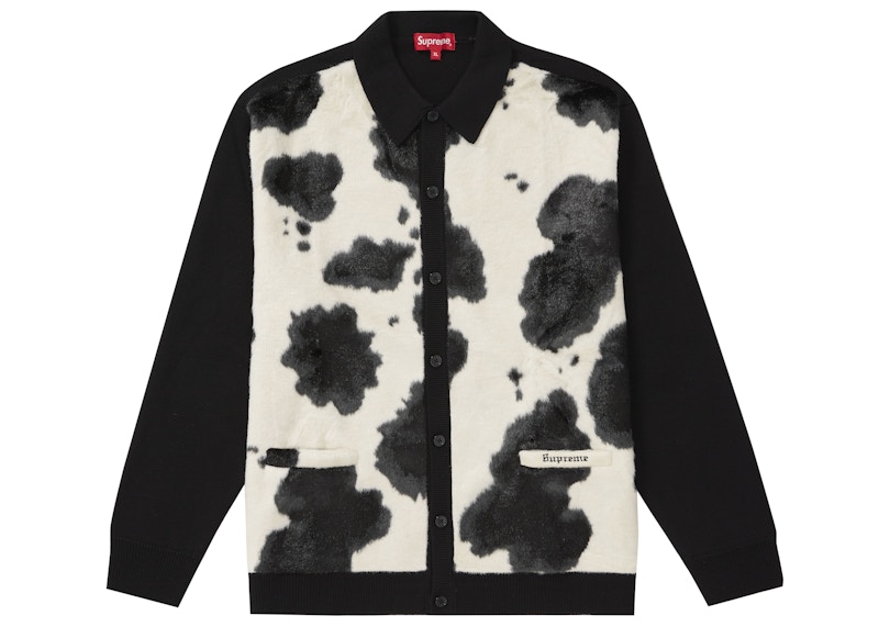 Supreme Cow Print Cardigan Moss Men's - FW21 - GB