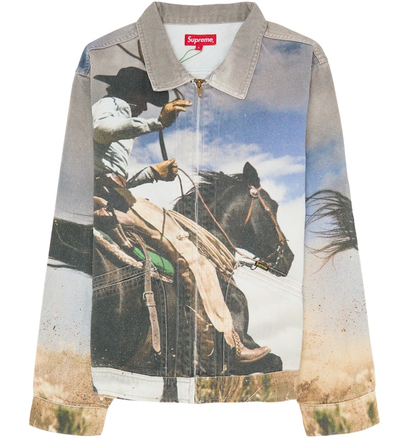 Supreme Cowboy Denim Work Jacket Multi Men's SS17 US